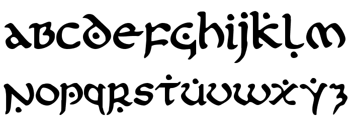 First Order Font LOWERCASE