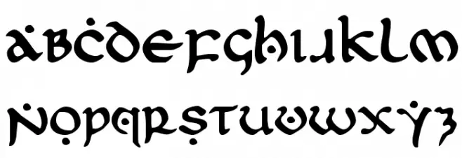 First Order フォント 大文字