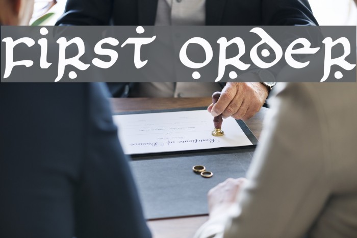 First Order Font examples