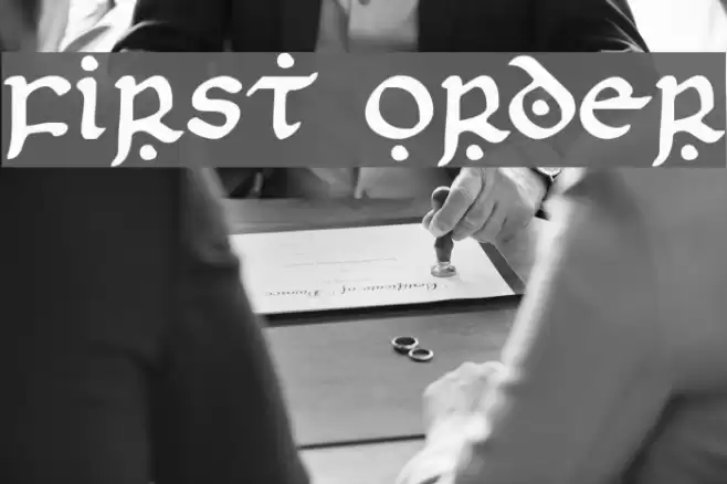 First Order Fonte examples