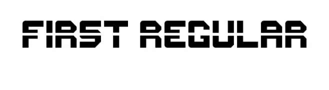 First Regular  تنزيل الخطوط