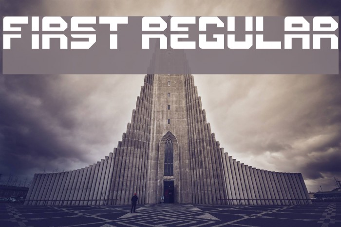 First Regular Font examples