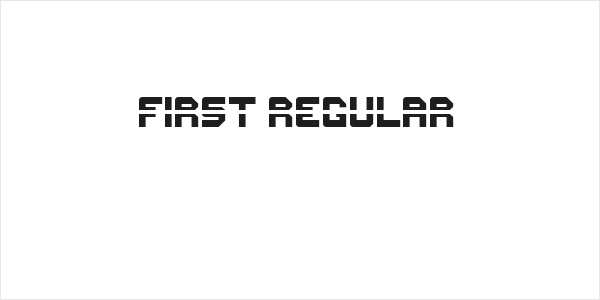 First Regular Logo