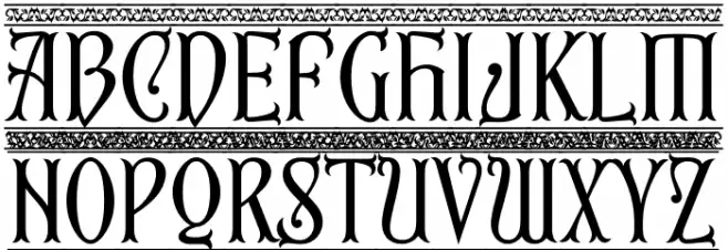 First Reign PERSONAL USE ONLY Border Schriftart Groß