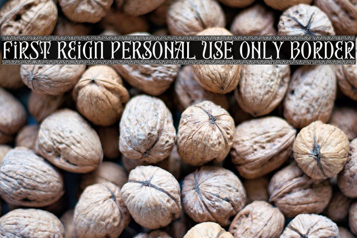 First Reign PERSONAL USE ONLY Border Example 3