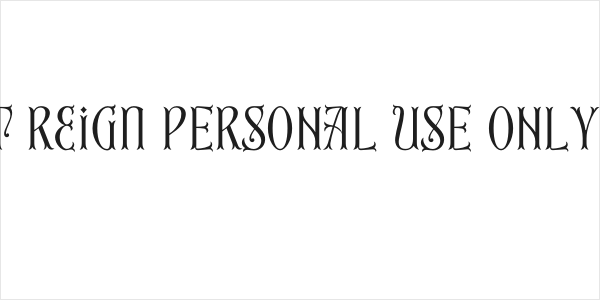 First Reign PERSONAL USE ONLY Thin Logo