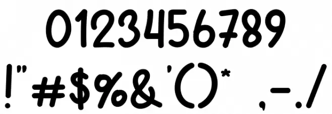 First School Font OTHER CHARS