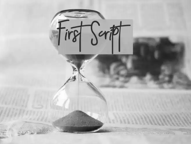 First Script Font examples