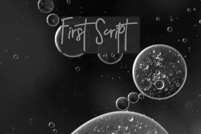 First Script Font examples