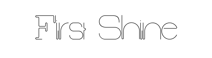 First Shine フォント