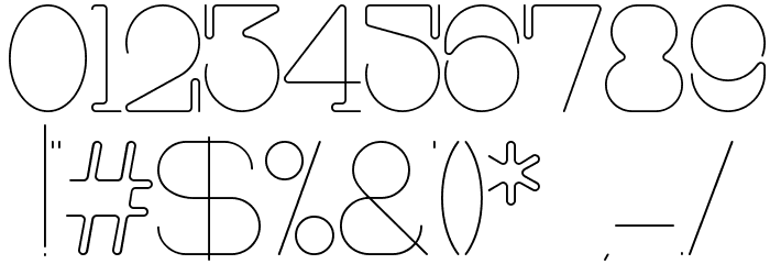 First Shine Font OTHER CHARS