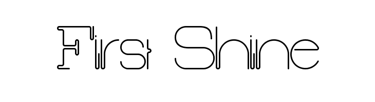 First Shine  フリーフォントのダウンロード