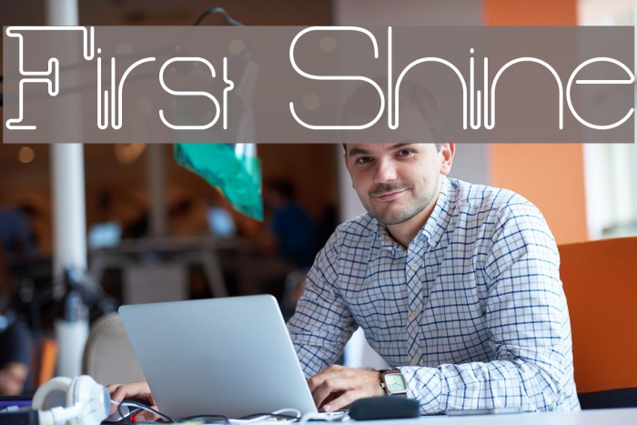 First Shine Font examples