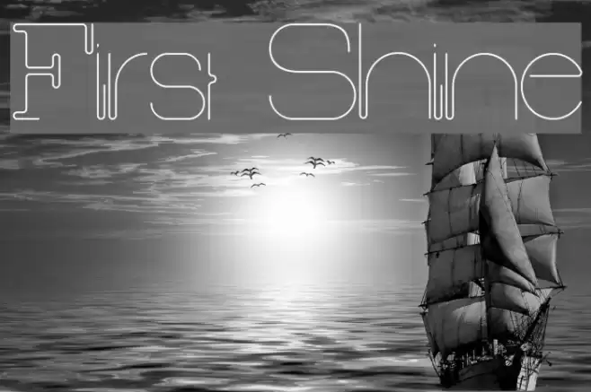 First Shine Font examples