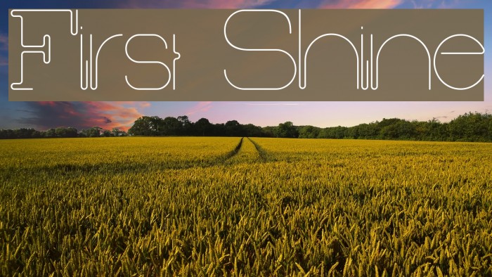 First Shine Font examples