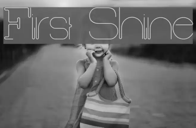 First Shine Font examples