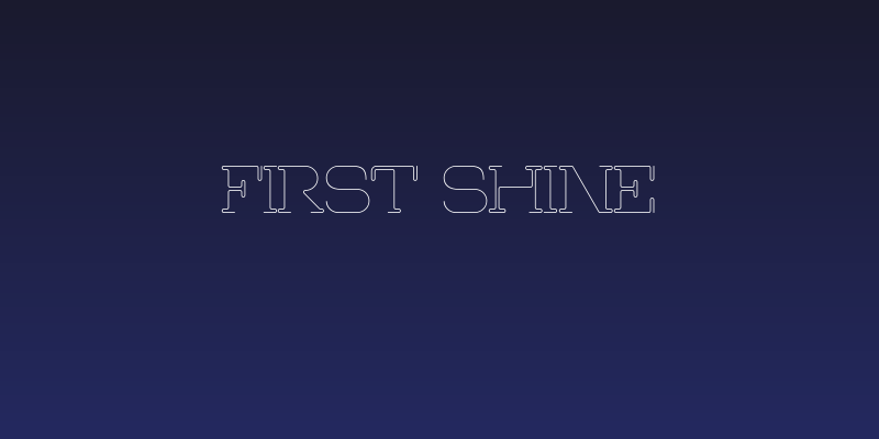 First Shine Social Header