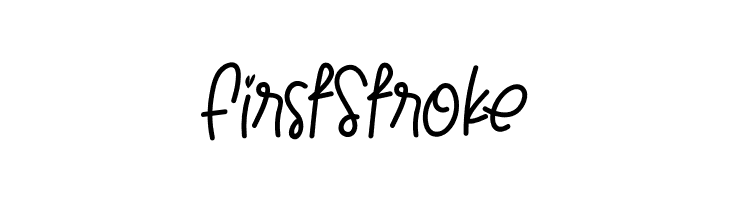 First Stroke  font caratteri gratis