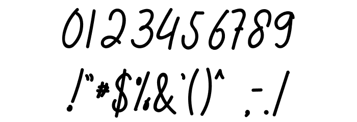 First Stroke Font OTHER CHARS