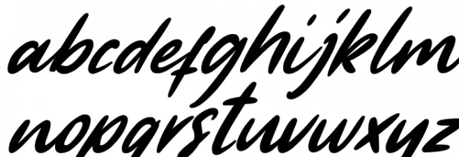 First Time Italic Font LOWERCASE