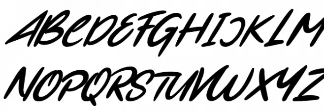 First Time Italic फ़ॉन्ट अपरकेस