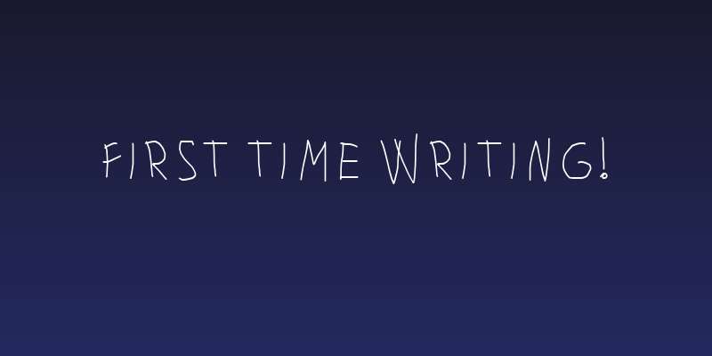 First Time Writing! Social Header