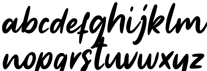 First Time Font LOWERCASE