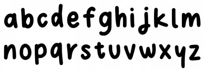 First Trial Regular Font Litere mici