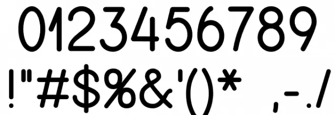 First Font OTHER CHARS