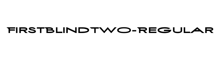 FirstBlindTwo-Regular  Descarca Fonturi Gratis