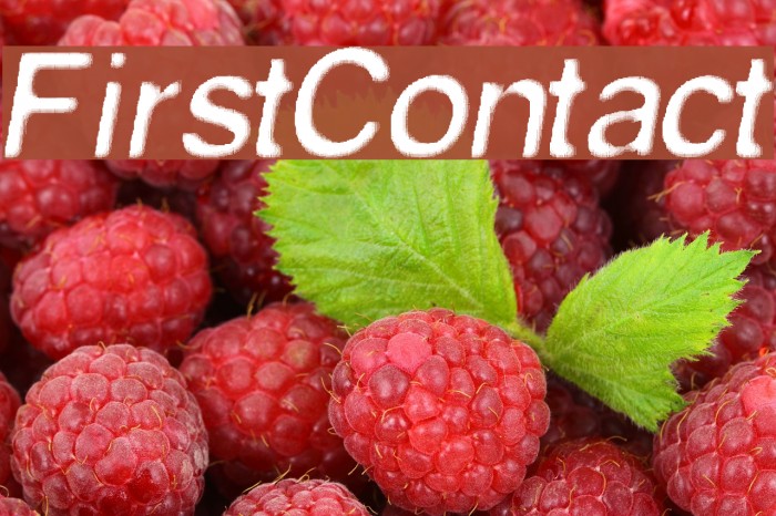FirstContact Font examples