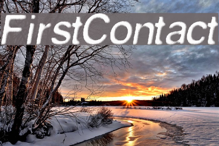 FirstContact Font examples
