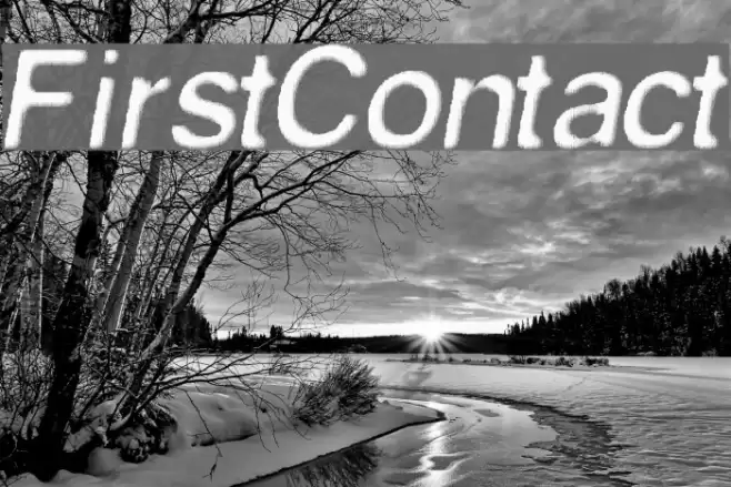 FirstContact Schriftart examples