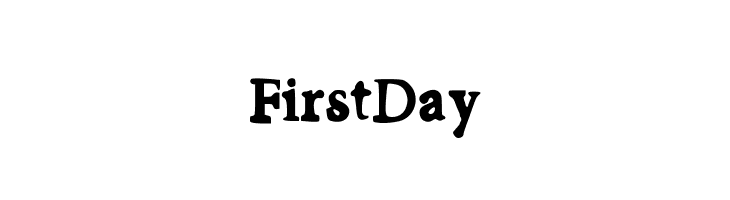 FirstDay  フリーフォントのダウンロード