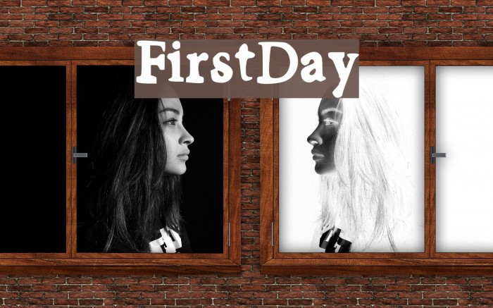 FirstDay Font examples
