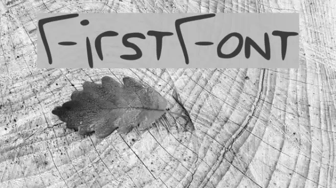 FirstFont Font examples