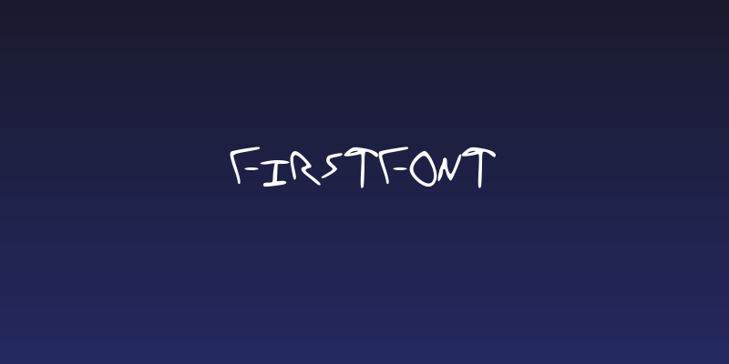 FirstFont Social Header