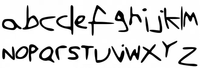 FirstFont خط أحرف صغيرة