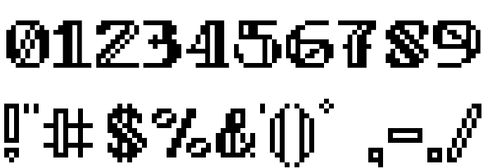 FirstFontasy Font OTHER CHARS