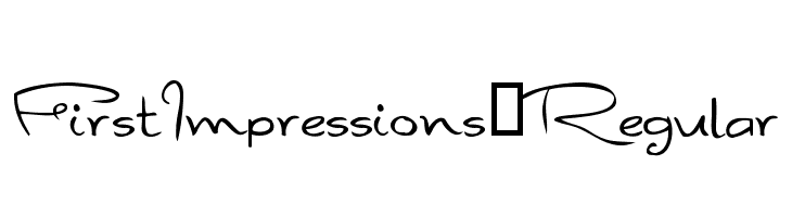 FirstImpressions-Regular  baixar fontes gratis