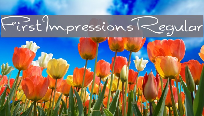 FirstImpressions-Regular Font examples