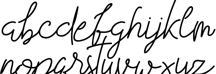FirstTime Font LOWERCASE