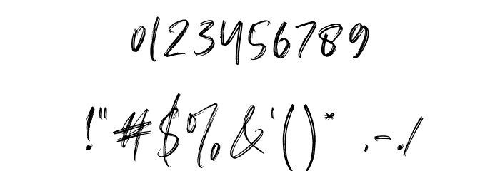 Firsta Font OTHER CHARS