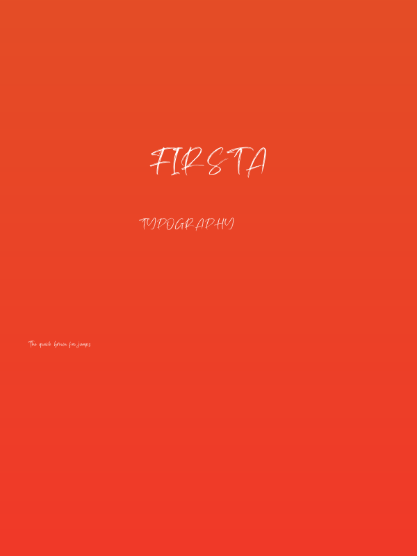 Firsta Poster
