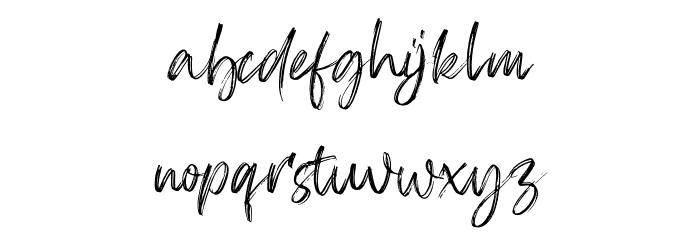 Firsta Font LOWERCASE