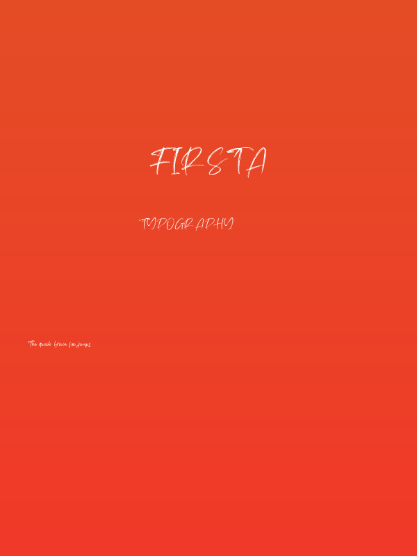 Firsta Poster