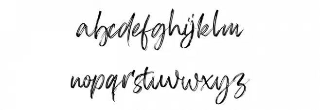 Firsta Schriftart Kleinbuchstaben