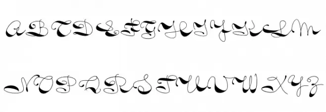 Firstly PERSONAL USE ONLY フォント 大文字