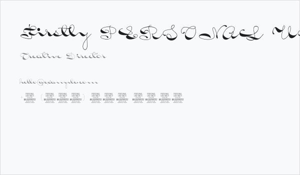 Firstly PERSONAL USE ONLY Business Card