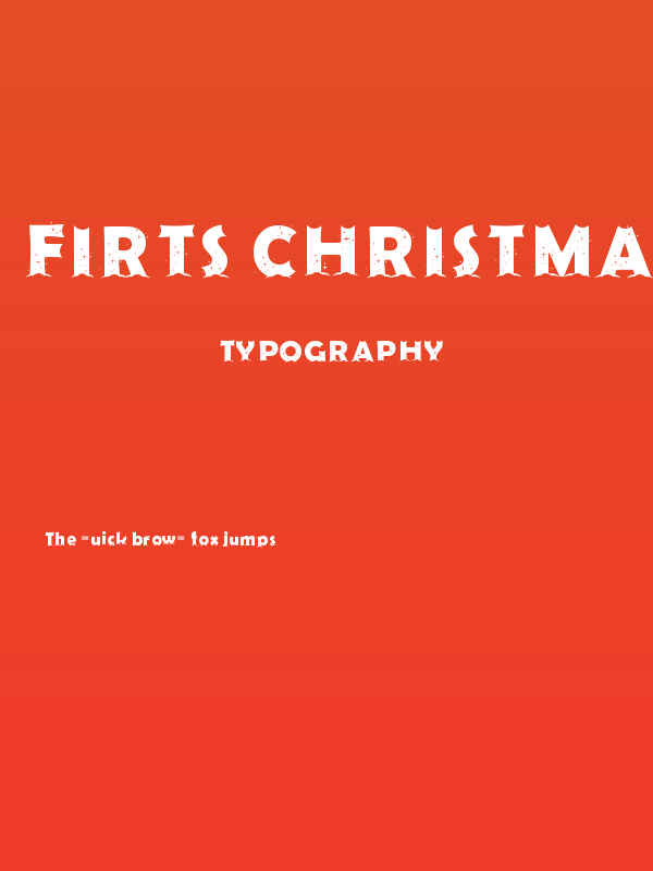 Firts Christmas II Personal USE Poster